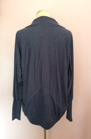 Brand New Lanidor Blue Stretch Jersey Cardigan Size L - Whispers Dress Agency - Womens Tops - 2