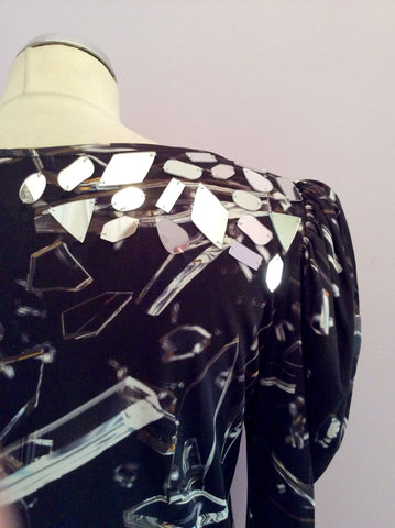 Brand New Leila Shams Broken Glass Design Dress Size L - Whispers Dress Agency - Womens Dresses - 6