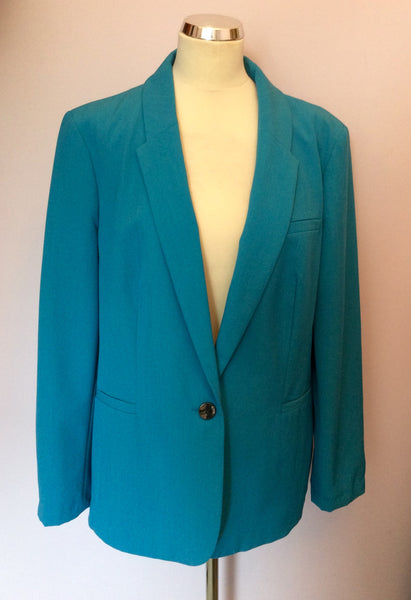 LONG TALL SALLY TURQOUISE JACKET SIZE 18 - Whispers Dress Agency - Womens Coats & Jackets - 1