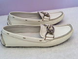 Prada White Patent Leather Loafers Size 5/38 - Whispers Dress Agency - Sold - 5