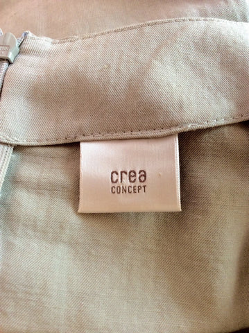 Crea Concept Light Grey Calf Length Skirt Size 38 UK 10 - Whispers Dress Agency - Womens Skirts - 3