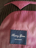 Racing Green Navy Blue Pinstripe Wool Suit Size 40L/ 34L - Whispers Dress Agency - Mens Suits & Tailoring - 4