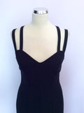 Brand New After Six By Roland Joyce Black Strappy Long Evening Dress Size 10 - Whispers Dress Agency - Womens Dresses - 2