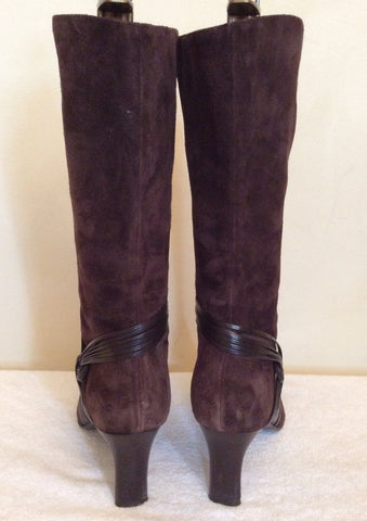 Oppus Dark Brown Suede Calf Length Boots Size 6/39 - Whispers Dress Agency - Womens Boots - 4