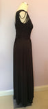 Vintage John Charles Black Long Evening Dress Size 12 Fit UK 8/10 - Whispers Dress Agency - Sold - 4