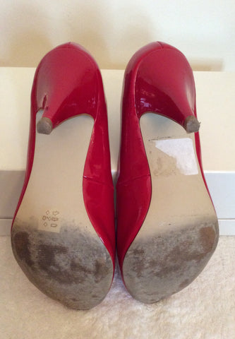 Carvela Red Patent Peeptoe Court Shoes Size 5/38 - Whispers Dress Agency - Sold - 7