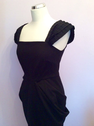 Coast Black Pleated Straps Tulip Skirt Dress Size 10 - Whispers Dress Agency - Womens Dresses - 2
