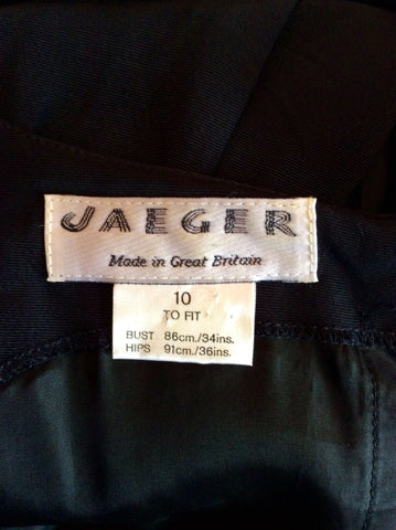 Vintage Jaeger Black Sleeveless Dress Size 10 - Whispers Dress Agency - Sold - 4