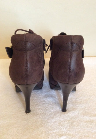 Marks & Spencer Autograph Brown Leather Shoes / Boots Size 3.5/36 - Whispers Dress Agency - Womens Boots - 4