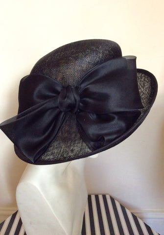 Peter Bettley Black Bow Trim Formal Hat - Whispers Dress Agency - Womens Formal Hats & Fascinators - 2