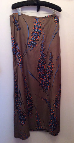 Great Plains Brown Print Top/Jacket & Long Skirt Size M, UK 16 - Whispers Dress Agency - Womens Suits & Tailoring - 5