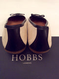 Hobbs Black & White Leather Park Woven Toecap Ballerina Flats Size 5/38 - Whispers Dress Agency - Sold - 2