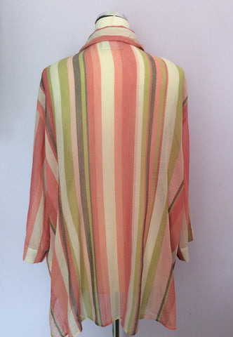 Elizabeth By Liz Claibourne Stripe Cotton Shirt Size 22 - Whispers Dress Agency - Sold - 2