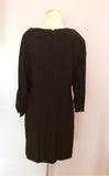 French Connection Black Open Sleeve Shift Dress Size 14 - Whispers Dress Agency - Sold - 3