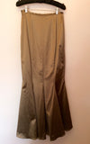 Coast Light Brown / Bronze Matt Satin Long Skirt Size 8 - Whispers Dress Agency - Womens Skirts - 2