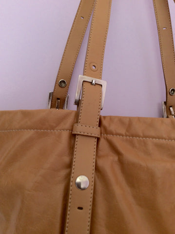 Russell & Bromley Light Tan Leather Shoulder Bag - Whispers Dress Agency - Sold - 2