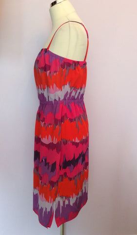 Coast Multi Coloured Print Silk Strappy / Strapless Dress Size 12 - Whispers Dress Agency - Womens Dresses - 2