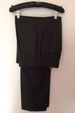 Austin Reed Kensington Black Pinstripe Wool Suit Size 40L/34L - Whispers Dress Agency - Mens Suits & Tailoring - 5