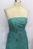 Brand New Monsoon Duck Egg Silk Strapless / Strappy Dress Size 8 - Whispers Dress Agency - Womens Dresses - 2