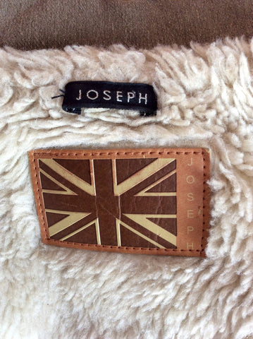 Joseph Light Brown Faux Fur Lined Jacket Size S - Whispers Dress Agency - Womens Coats & Jackets - 5