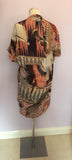 ALL SAINTS MULTICOLOURED PRINT ZORAIDA SILK DRESS SIZE 14 - Whispers Dress Agency - Sold - 4