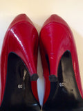 Bertie Red Patent Leather Mary Jane Heels Size 6/39 - Whispers Dress Agency - sold - 5