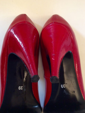 Bertie Red Patent Leather Mary Jane Heels Size 6/39 - Whispers Dress Agency - sold - 5