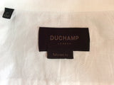 Duchamp White Floral Design Linen & Cotton Shirt Size 17" - Whispers Dress Agency - Mens Formal Shirts - 3