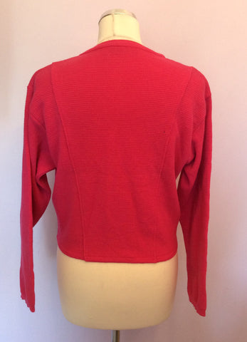 Vintage Jaeger Pink Wool Cardigan & Pleated Skirt Size 10 Fit Approx 8 - Whispers Dress Agency - Sold - 2