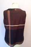 Nitya Terracotta, Brown & Black Cotton Top, Skirt & Jacket Suit Size 14/16 - Whispers Dress Agency - Sold - 5