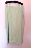 Nitya Duck Egg Cotton Wrap Across Skirt Size 18 Fit 16 - Whispers Dress Agency - Sold - 2