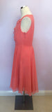 Lakeland Apricot Spotted Special Occasion Dress Size 12 - Whispers Dress Agency - Womens Dresses - 2