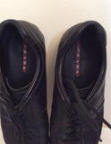 Prada Black Leather Trainers Size 9/43 - Whispers Dress Agency - Sold - 4