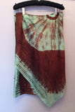 Penny Black Mint Green & Brown Silk Tie Dye Skirt Size 10 - Whispers Dress Agency - Womens Skirts - 2