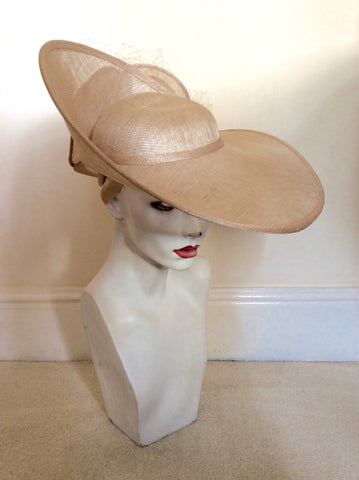 Brand New Fischers Natural Flower Trim Shaped Hat On Head Band - Whispers Dress Agency - Sold - 1