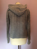 Juicy Couture Light Grey Velour Hooded Top Size XL - Whispers Dress Agency - Womens Activewear - 2