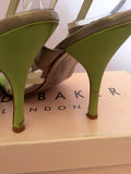 Ted Baker Lime Green, White & Grey Strappy Sandals Size 5/38 - Whispers Dress Agency - Sold - 4