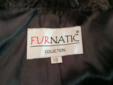 Furnatics Collection Dark Grey Faux Fur Coat Size 10 - Whispers Dress Agency - Sold - 4