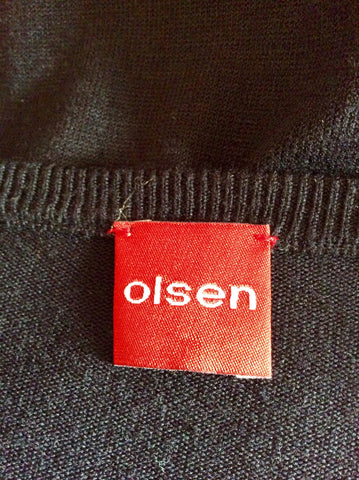 Olsen Black Scoop Neck Knit Dress Size 12 - Whispers Dress Agency - Womens Dresses - 5