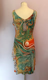 Brand New Zen Gardens Multicoloured Print Wrap Dress Size XL - Whispers Dress Agency - Sold - 3