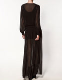BRAND NEW ZARA BLACK SHIRT DRESS WITH SASH BELT SIZE S - Whispers Dress Agency - Womens Dresses - 2