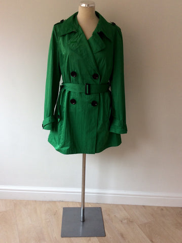 HOBBS EMERALD GREEN MAC/COAT SIZE 16 - Whispers Dress Agency - Sold - 1