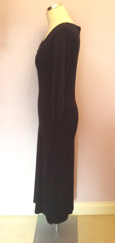 Olsen Black Scoop Neck Knit Dress Size 12 - Whispers Dress Agency - Womens Dresses - 3
