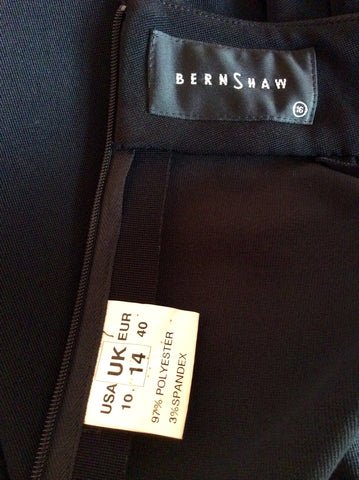 Sara Bernshaw Black Sheer Side With Diamanté Strap Evening Dress Size 14 - Whispers Dress Agency - Womens Dresses - 5
