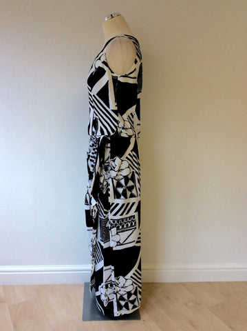 MICHEL AMBERS BLACK & WHITE JACKET, TOP & LONG WRAP SKIRT SUIT SIZE 12/14 - Whispers Dress Agency - Women suits & Tailoring - 6