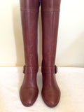 Brand New Clarks Russet Brown Leather Boots Size 6/39 - Whispers Dress Agency - Sold - 4
