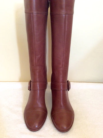 Brand New Clarks Russet Brown Leather Boots Size 6/39 - Whispers Dress Agency - Sold - 4