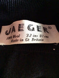 Vintage Jaeger Black Wool Polo Neck Jumper Size 32" UK S - Whispers Dress Agency - Sold - 2
