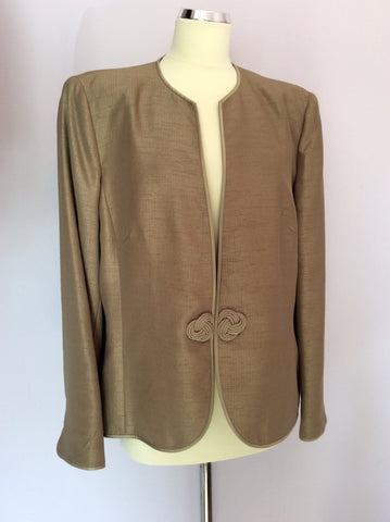 Jacques Vert Mink / Bronze Jacket Size 20 - Whispers Dress Agency - Sold - 1