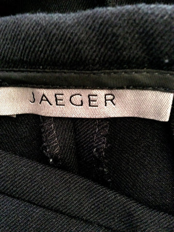 Jaeger Black Straight Leg Trousers Size 8 - Whispers Dress Agency - Womens Trousers - 3